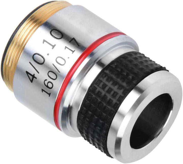 Mikroskoplinse, 4X 185 Biologisches Mikroskop Achromatische Objektive Linse 160/0,17 5 × 5 × 5 cm Be