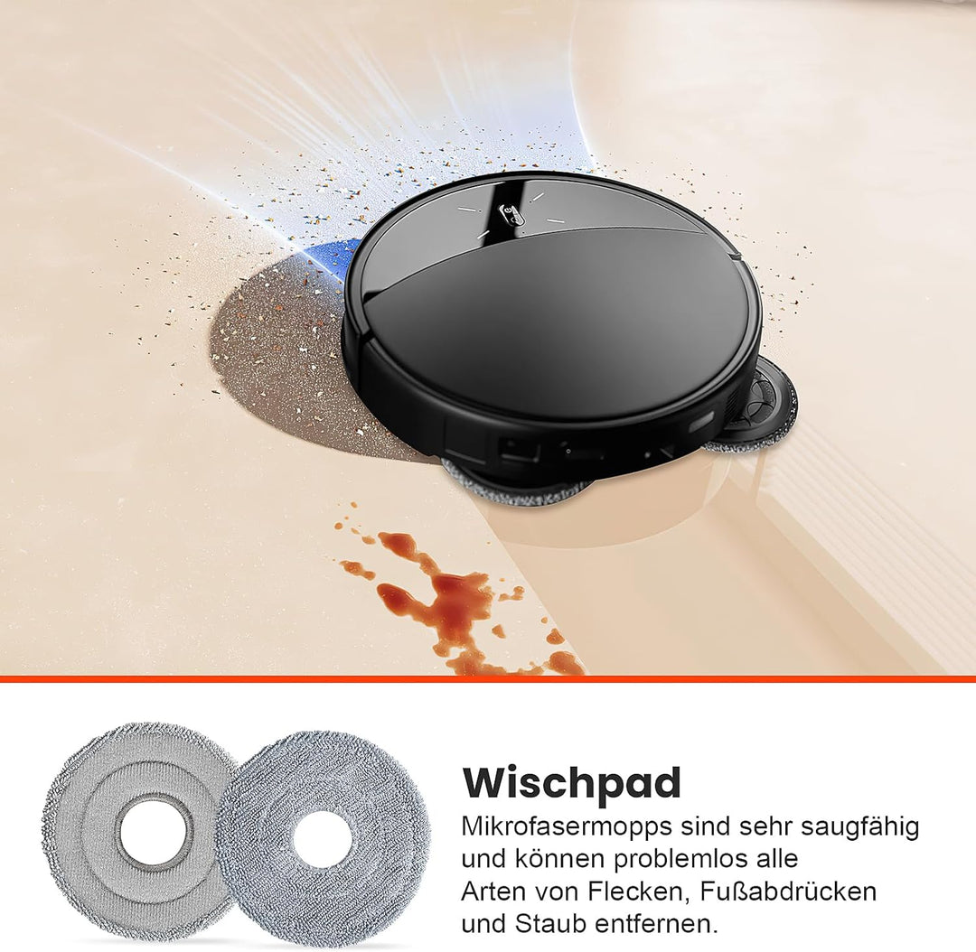 28 Stück Zubehörset für Roborock Saros 10R / Qrevo CurvX Saugroboter mit 2 Paar Hauptbürsten 6 Wisch