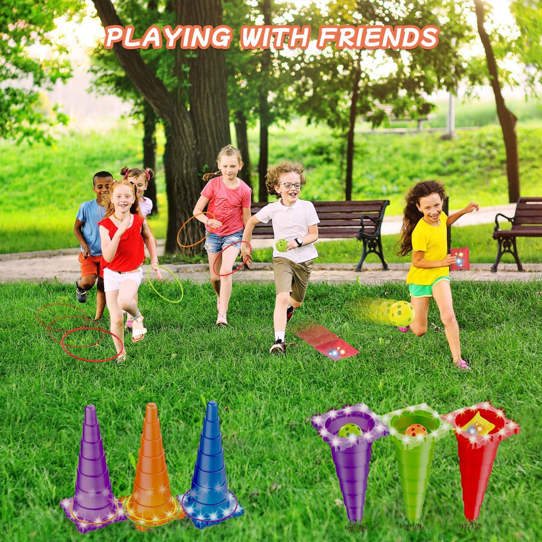 Kinderparty Wurfspiele Ringwurfspiel,Abwechslungsreiches Gameplay,Outdoor Spiele，Throwing Games - Ri