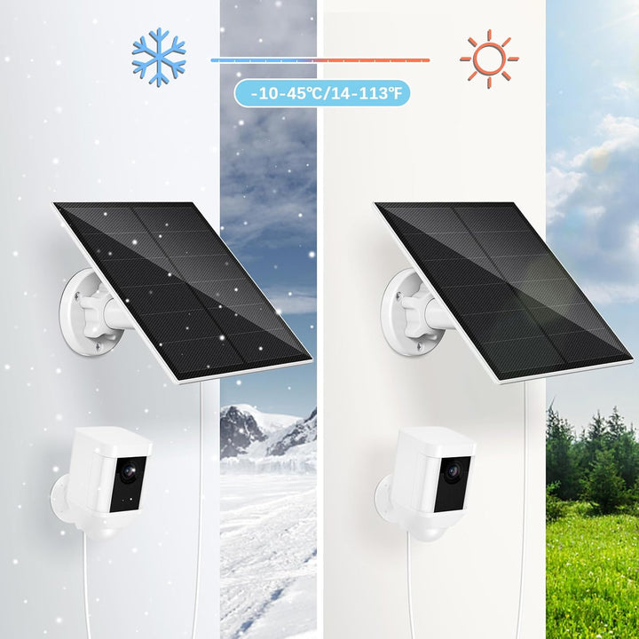 Solarmodul für Ring Kamera,5W Kamera Solarpanel kompatibel mit Ring Spotlight Cam Akku & Stick Up Ca