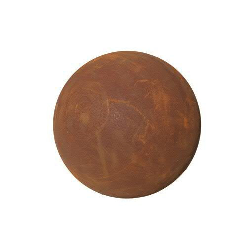 Schlichte &amp; Rostige Gartenkugel - Medium Dekokugel - Ø 40cm - Wetterfest &amp; Frostsicher - Metall/Edel