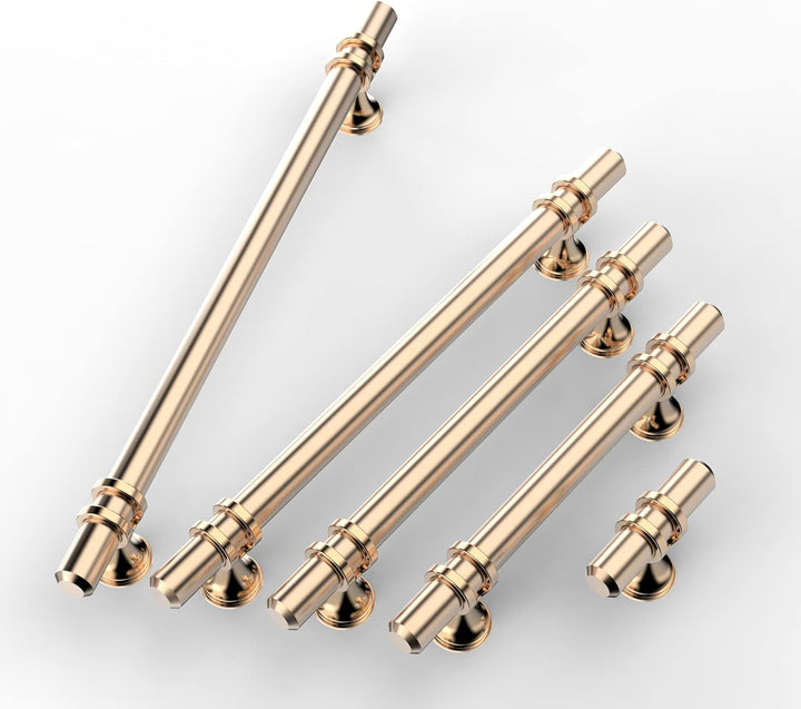 FURNIWARE 10 Stück Möbelgriff, 128mm Bohrlochabstand Möbelgriffe Schrankgriffe Küche Kabinett Griff