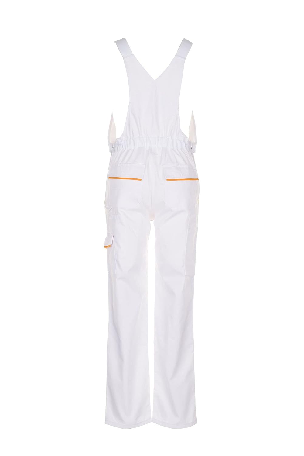 Planam Highline Herren Latzhose reinweiss gelb Modell 2337 Grösse 110 reinweiss/gelb 110, reinweiss/