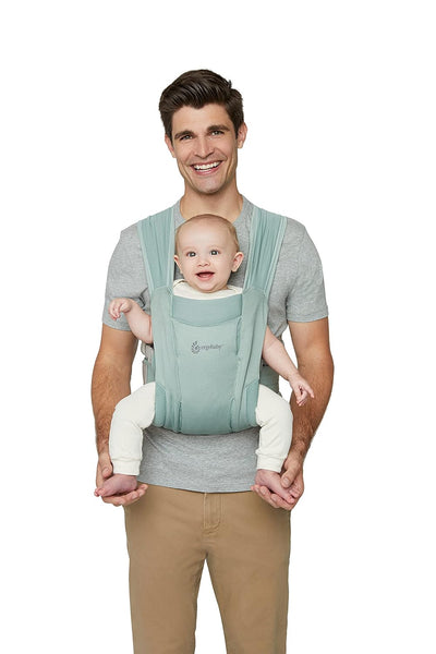 Ergobaby Embrace Soft Air Mesh Babytrage für Neugeborene ab Geburt, 2-Positionen Bauchtrage Baby Tra