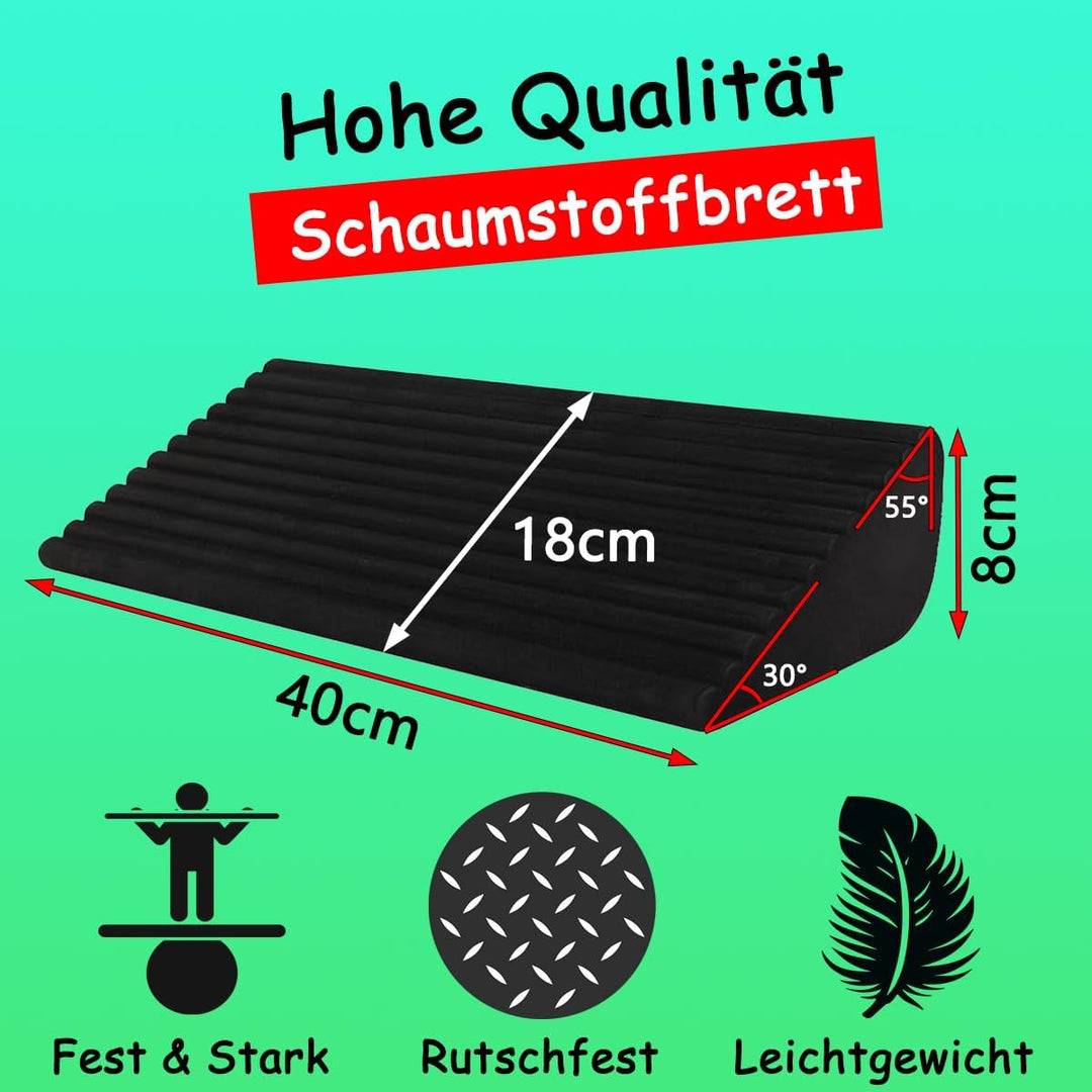 Slant Board for Calf Stretching Rutschfest Squat Wedge Balance Boards Fusswippe Wadenstrecker Schräg