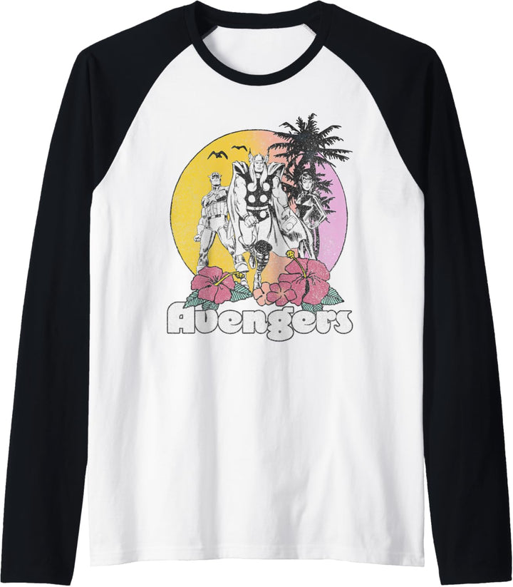 Marvel Avengers Walking Into The Sunset Poster Raglan