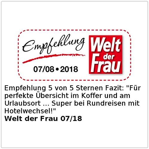 Xcase Koffer Regalsysteme: 2er-Set XL-Koffer-Organizer, Packwürfel zum Aufhängen, 30 x 64 x 30 cm (O