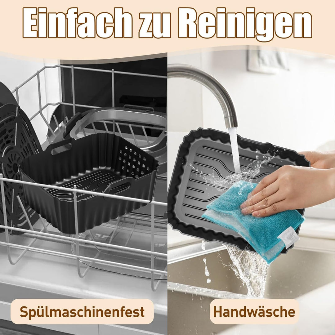 Heissluftfritteuse Zubehör für Philips Airfryer 4000 Series Stacked Dual Basket 10L, BPA-frei Airfry