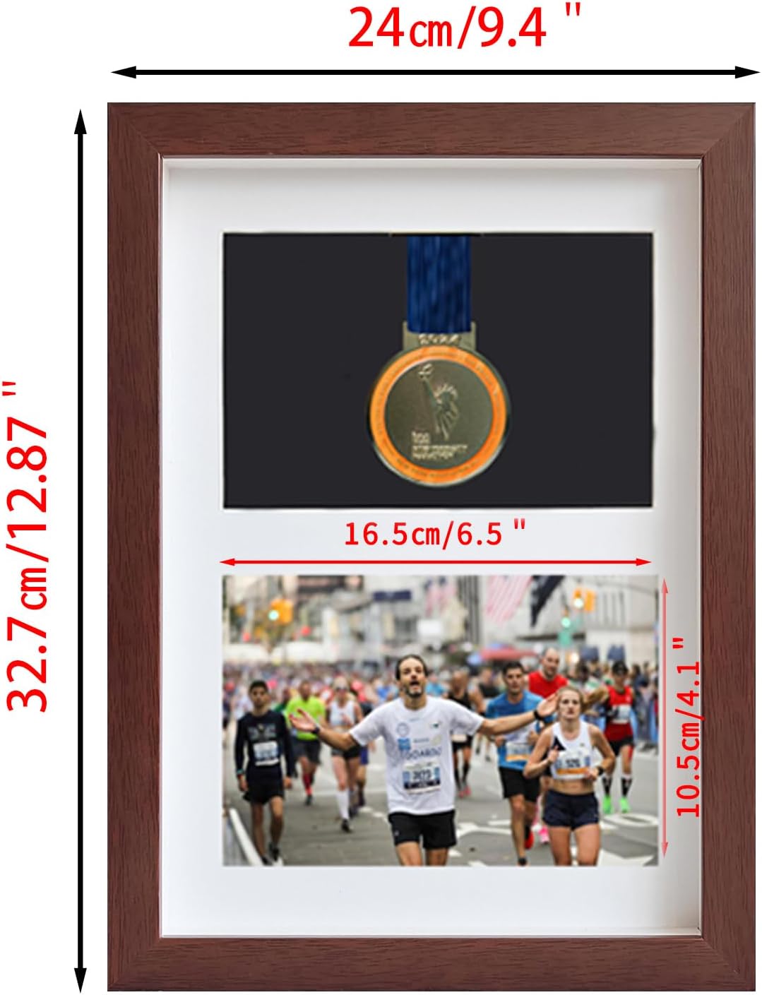 xj Medaillenkasten,Medaille Display Rahmen,Medaillendisplay, Fotorahmen, Box 3D, bilderrahmen mit Gl