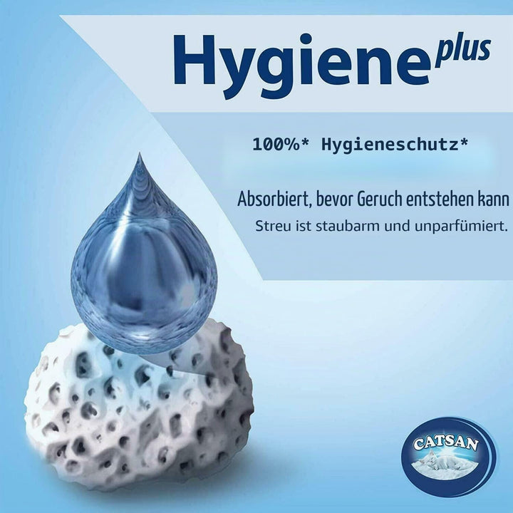 Catsan Hygiene-Katzenstreu, nicht klumpend, 3 x 20 l 20 l (Pack of 1), 20 l (Pack of 1)