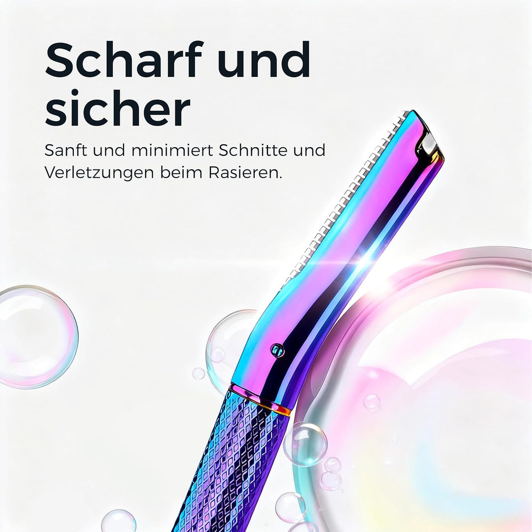 ZOMCHI Augenbrauenrasierer, Gesichtsrasierer für Damen und Herren, Augenbrauen-Trimmer-Former mit Pr