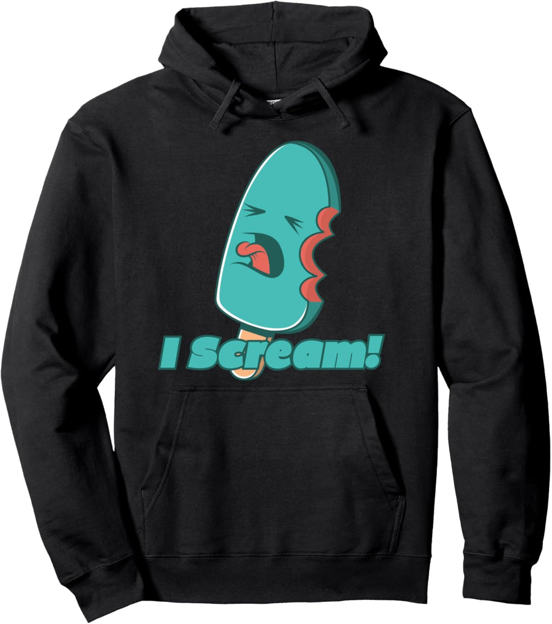 Enjoy Cool Sarkastic Funny I Scream Halloween Grafikspass Pullover Hoodie