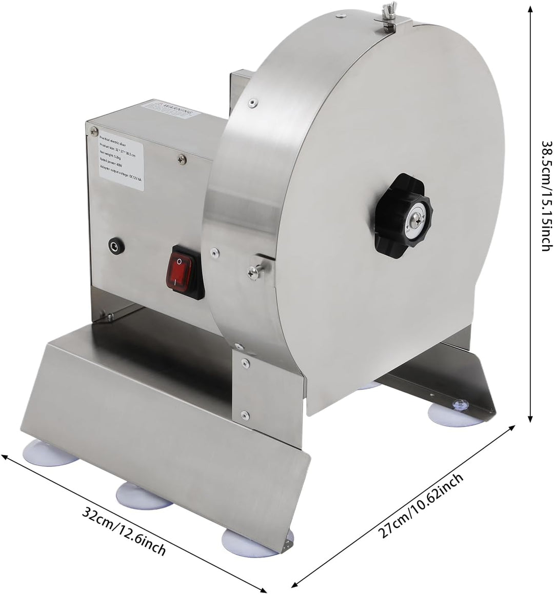 Elektrischer Gemüsehobel, 0,1-10 mm Dicke, Einstellbare Kommerzielle Schneidemaschine, Manueller Ede