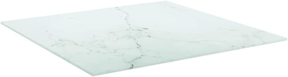 vidaXL Tischplatte Ersatztischplatte Marmorplatte Glasplatte für Esstisch Couchtisch Gartentisch Wei