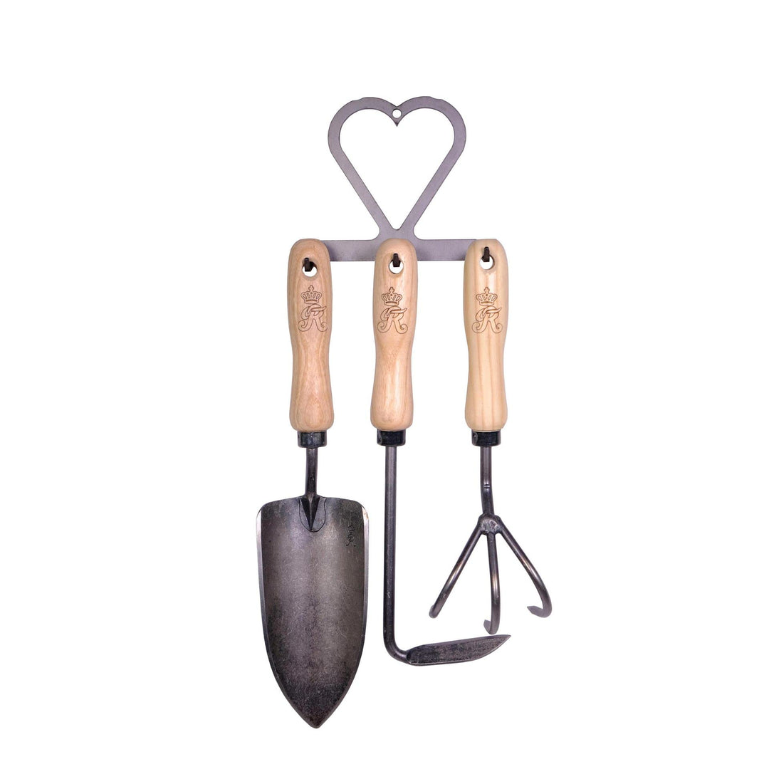 Gartenwerkzeug-Set 4-TLG. - Blumenkelle, Unkrautjäter, Kralle und Aufhängung - Das ideale Set aus le