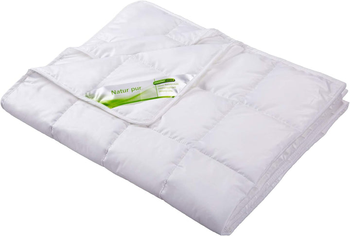 franknatur Kinderbettdecke Bettdecke Sommer Lyocell Tencel Baumwolle 100x135 Weiss 100 x 135 cm, 100