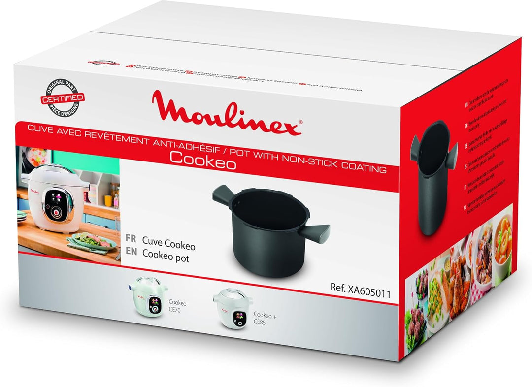 Moulinex XA605011 Antihaft-Behälter, offizielles, vom Hersteller vertriebenes Zubehör, Kapazität 6 l