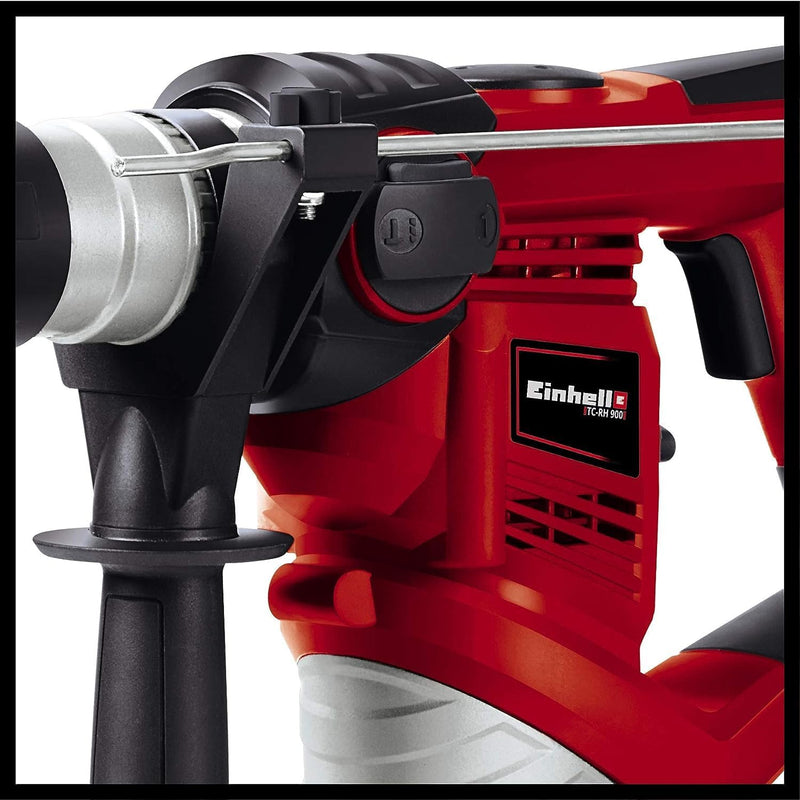 Einhell Bohrhammer TC-RH 900 (900 Watt, Bohren, Hammerbohren, Meisseln mit Meisselfixierung, Überlas