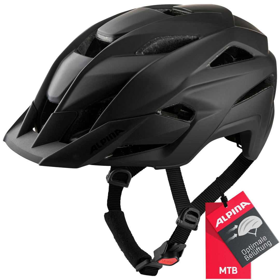 ALPINA Kamloop Helm schwarz 59-64 cm, 59-64 cm