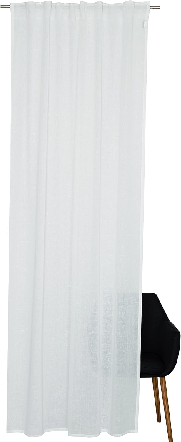 Schöner Wohnen Schal mit verdeckten Schlaufen, 100 Prozent Polyester, Weiss, 250 x 130 cm Weiss 250