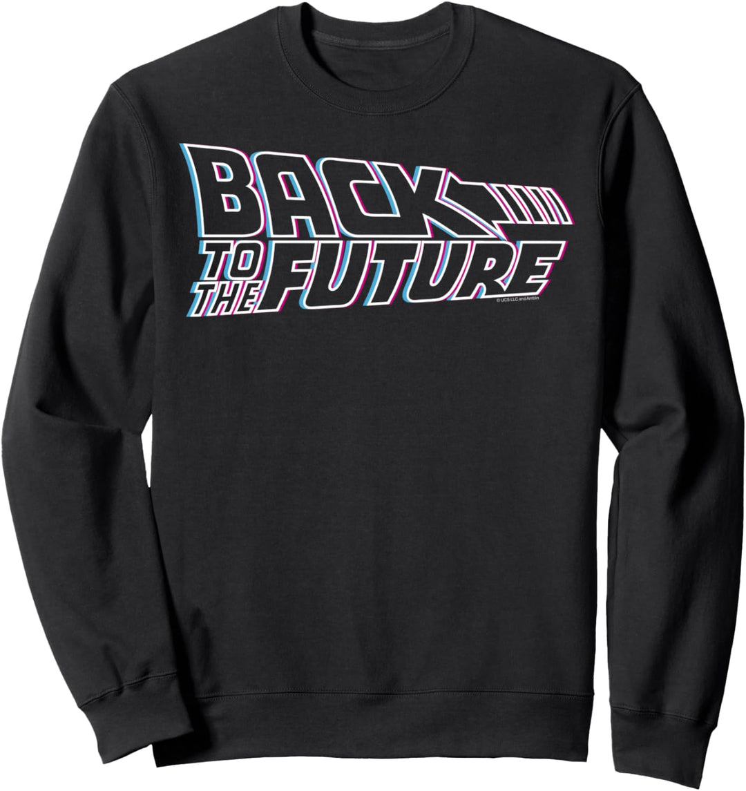 Back To The Future 35th Anniversary Multi-color Logo Outline Sweatshirt