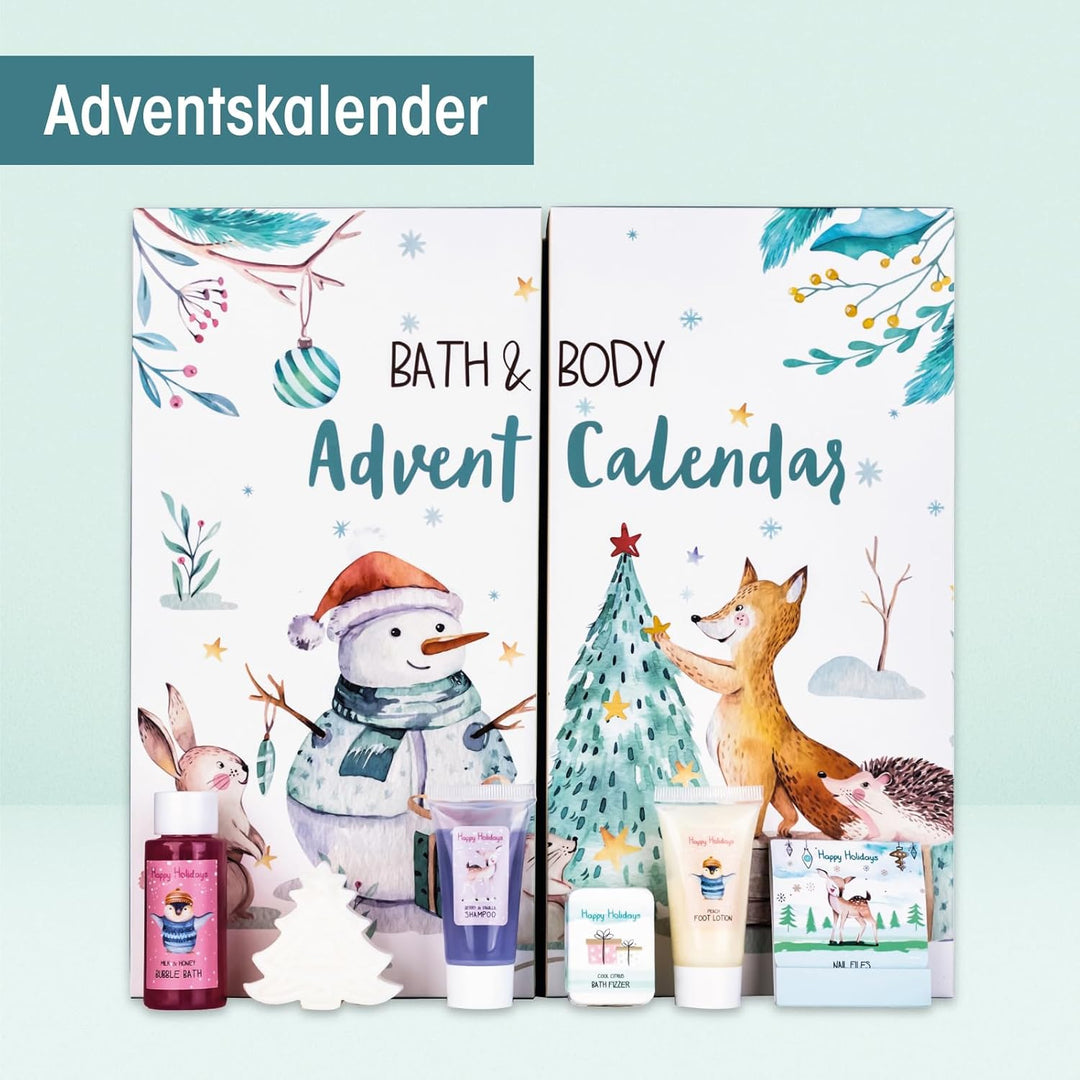 Accentra Pflege Adventskalender 2025 für Kinder, Adventskalender für Mädchen mit 24 Pflegeprodukten