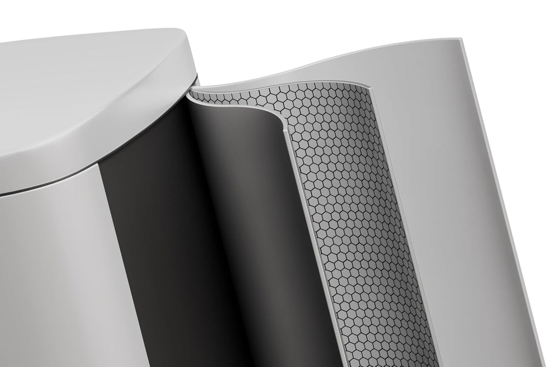 GarveeHome 50 L Metall mülleimer mit Deckel, grosser Mülleimer für die Küche, rostfreier Tretmülleim