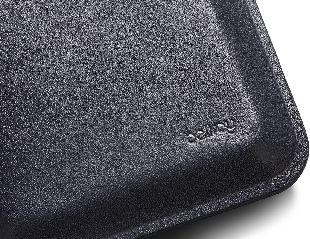 Bellroy Apex Note Sleeve – (Vorgeformte Leder-Brieftasche, RFID-Schutz) - Onyx, Onyx