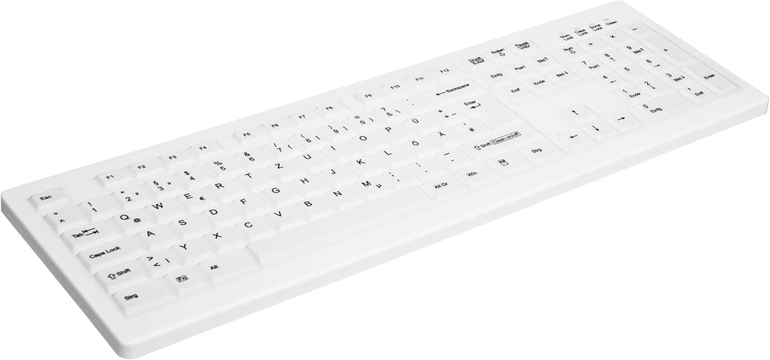 CHERRY AK-C8100 Desinfizierbare Hygienetastatur mit Nummernblock weiss