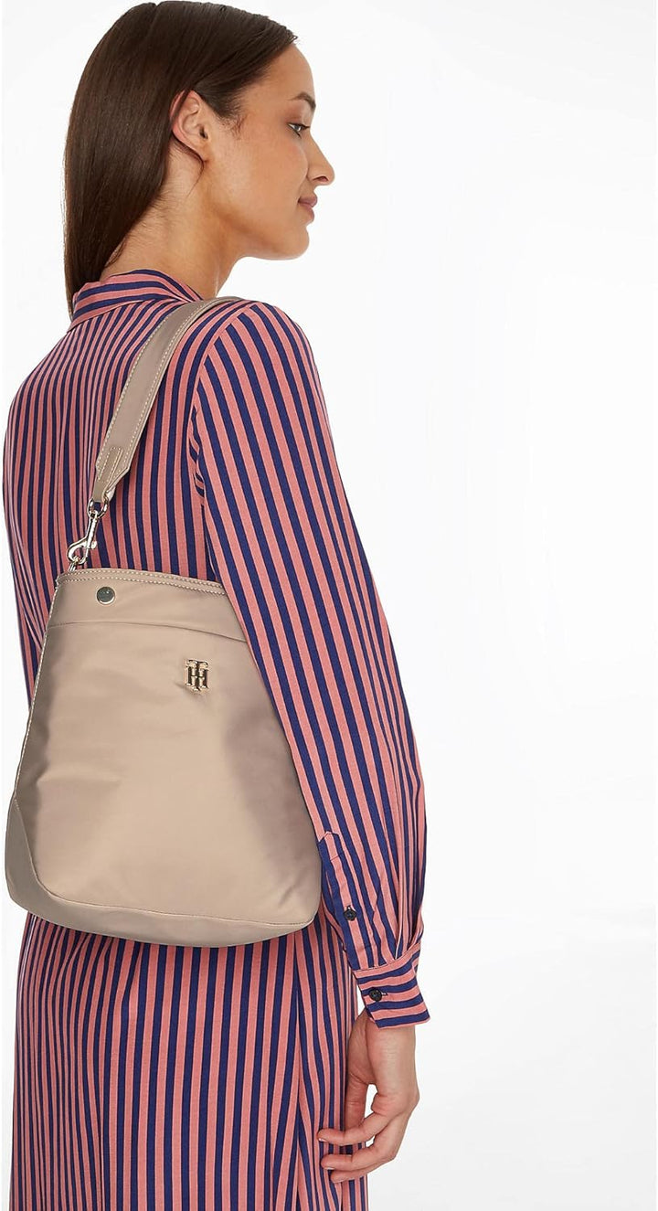 Tommy Hilfiger My Tommy My Tommy Hobo Shoulder Bag Beige