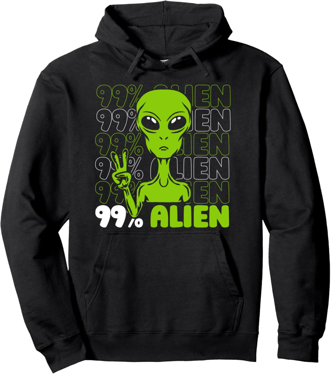 99% Alien Conspiracy Ausserirdischer Ufo Alien Pullover Hoodie