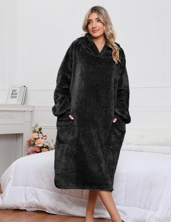 UMIPUBO Hoodie Decke Damen Oversize Sherpa Deckenpullover Blanket Hoodie Warm Winterpullover Decken