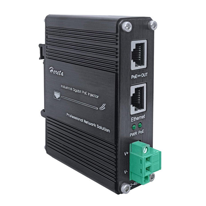 95 W gehärteter Industrie-Gigabit PoE++ Injektor mit DIN-Schiene und Wandhalterung, 95 W LTPoE++ Str