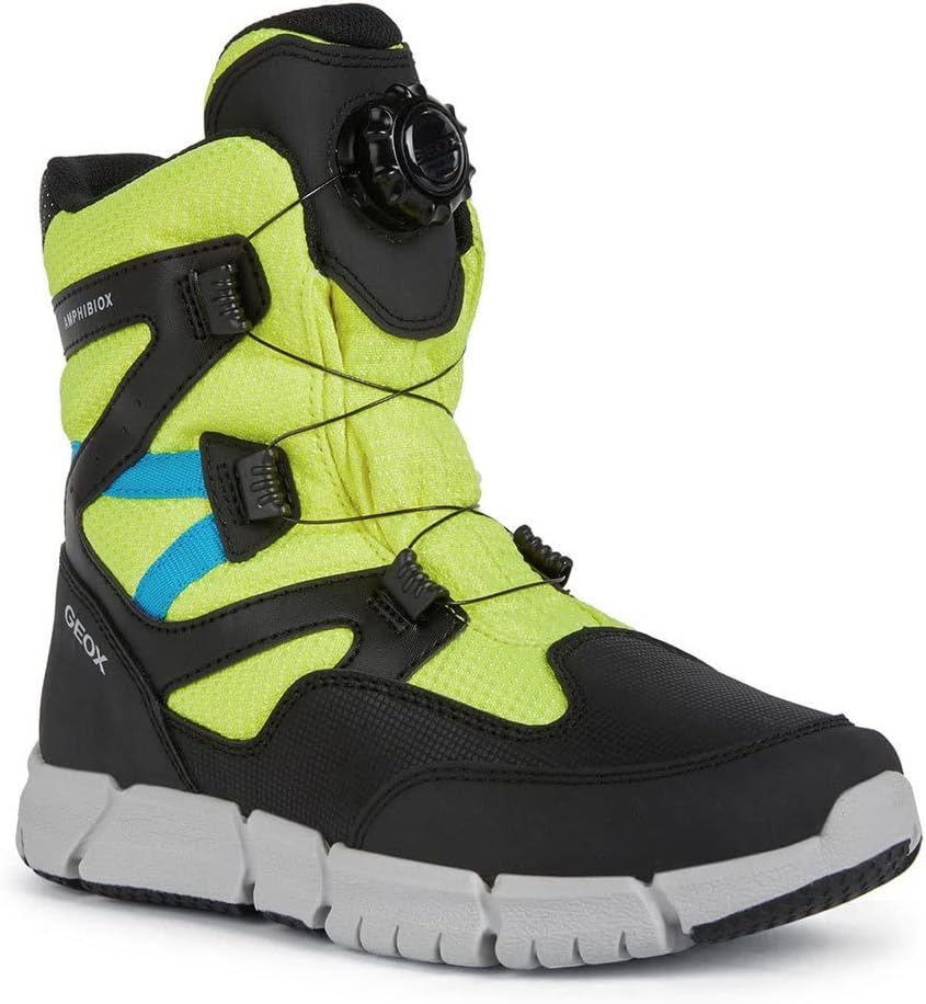 Geox Jungen J Flexyper Boy B ABX Stiefeletten 28 EU Fluo Yellow Black, 28 EU Fluo Yellow Black