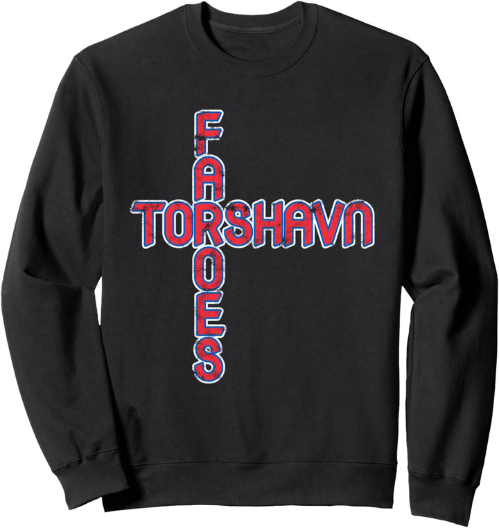 Torshavn Faroes Färöer Reise Urlaub Skandinavien Färöer Sweatshirt