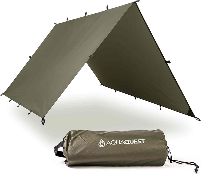 AQUAQUEST Safari wasserdichte Camping-Plane - Leichter Sonnenschutz oder Regenschutz - Wandern, Ruck