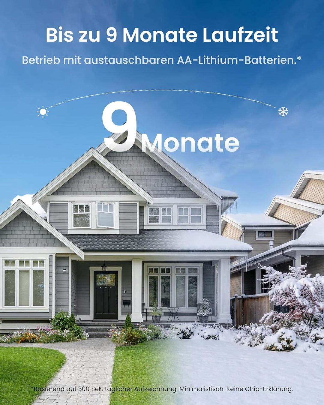 Reolink Magnetische Kabellose Überwachungskamera Aussen&amp;Innen, 9 Monate Akkulaufzeit, 2,4/5GHz WLAN,