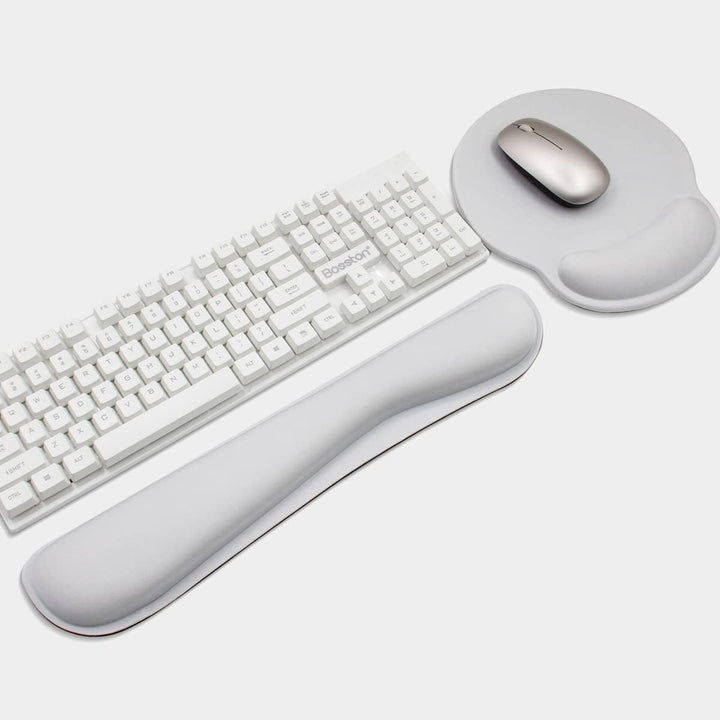 AOKSUNOVA Mauspad mit Gelkissen Mousepad mit Handauflage Mouse pad & Tastatur Handgelenkstütze Set G