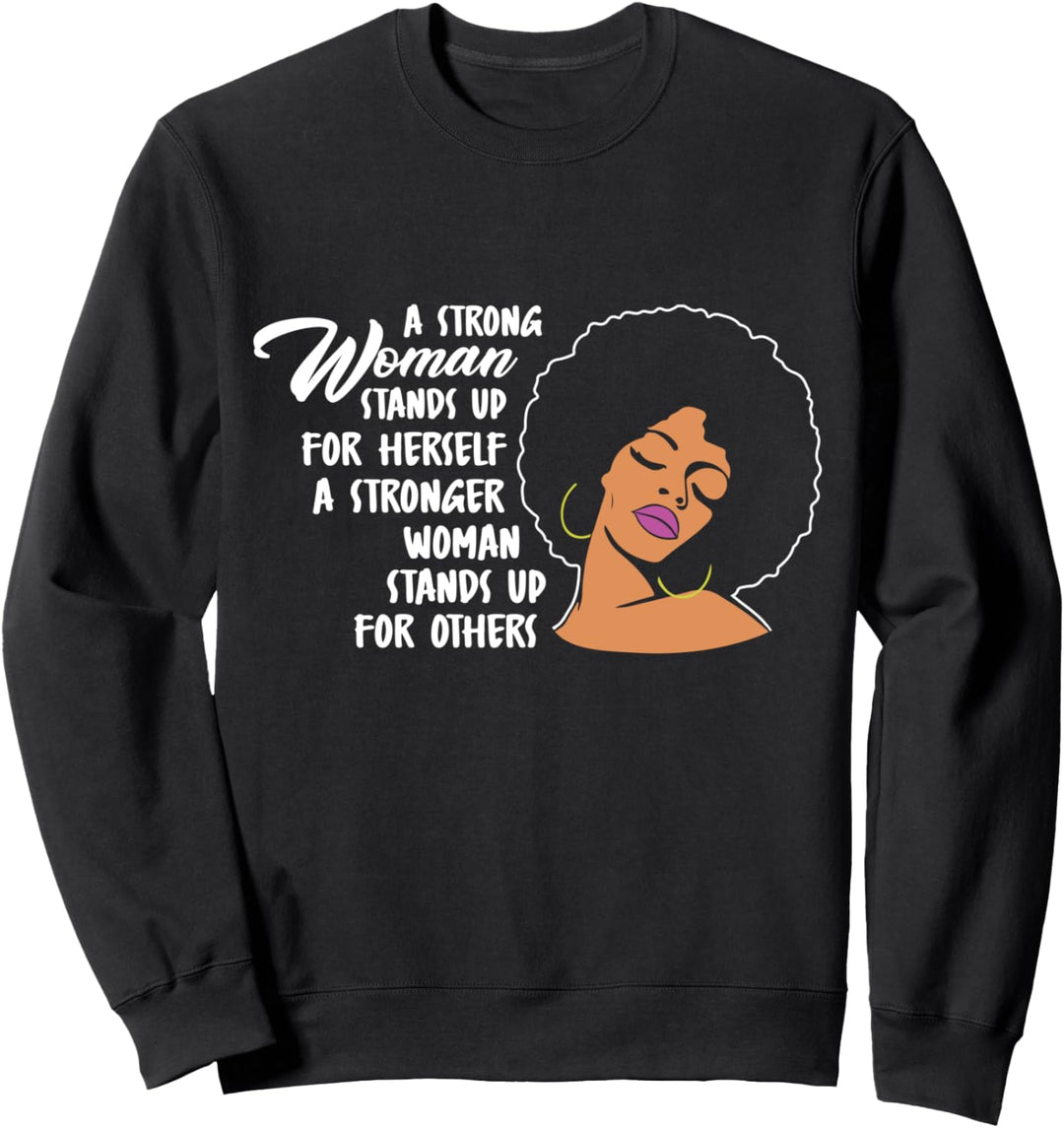 Starke afrikanische Frauen Gleichberechtigung Afro Feminist Sweatshirt
