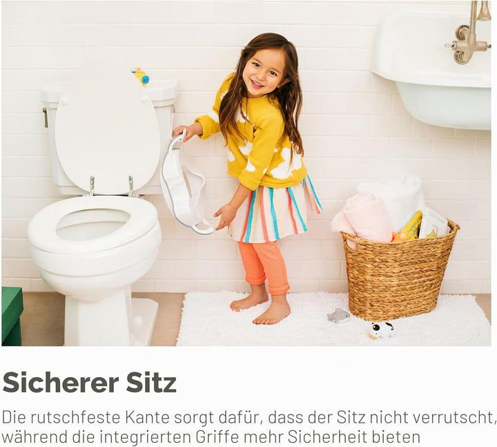 Munchkin Stabiler Töpfchensitz | Toilettensitz mit Griffen und Beinen für das Töpfchentraining | Ide