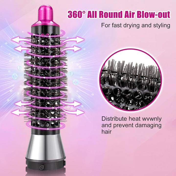 Chuancheng Kleiner runder Volumen-Bürstenaufsatz für Dyson Airwrap HS01/HS05 Haarstyler-Zubehör Rose