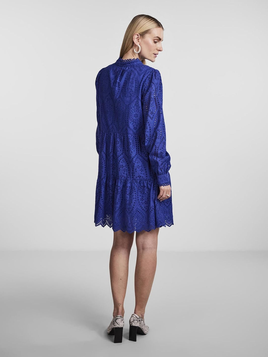YAS Damen Yasholi Ls S. Noos Short Dresses XS Deep Ultramarine, XS Deep Ultramarine