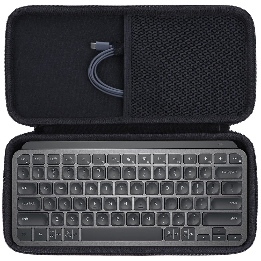 Hart Reise Schutz Hülle Etui Tasche für Logitech MX Keys Mini Kabellose Kompakt Bluetooth Tastatur (