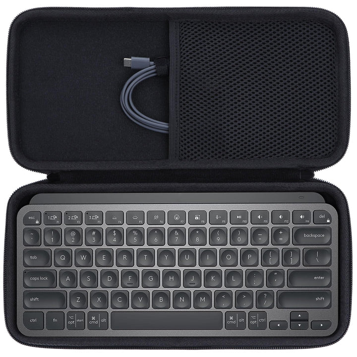 Hart Reise Schutz Hülle Etui Tasche für Logitech MX Keys Mini Kabellose Kompakt Bluetooth Tastatur (
