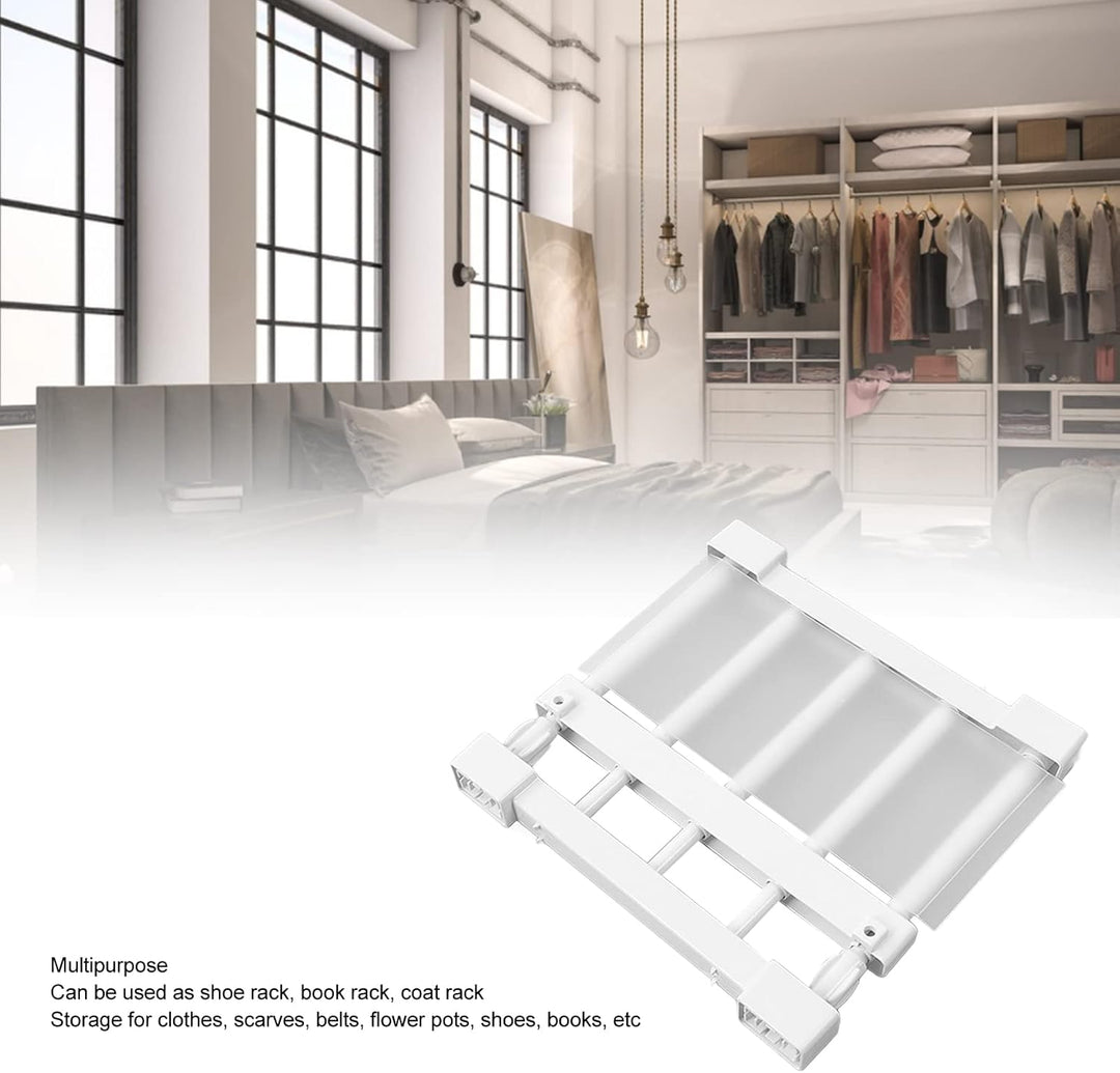 Topyond Schrank-Spannregal,Teleskop Klemmregal, Erweiterbares Lagerregal, Nagelfrei, Spannregal Schr