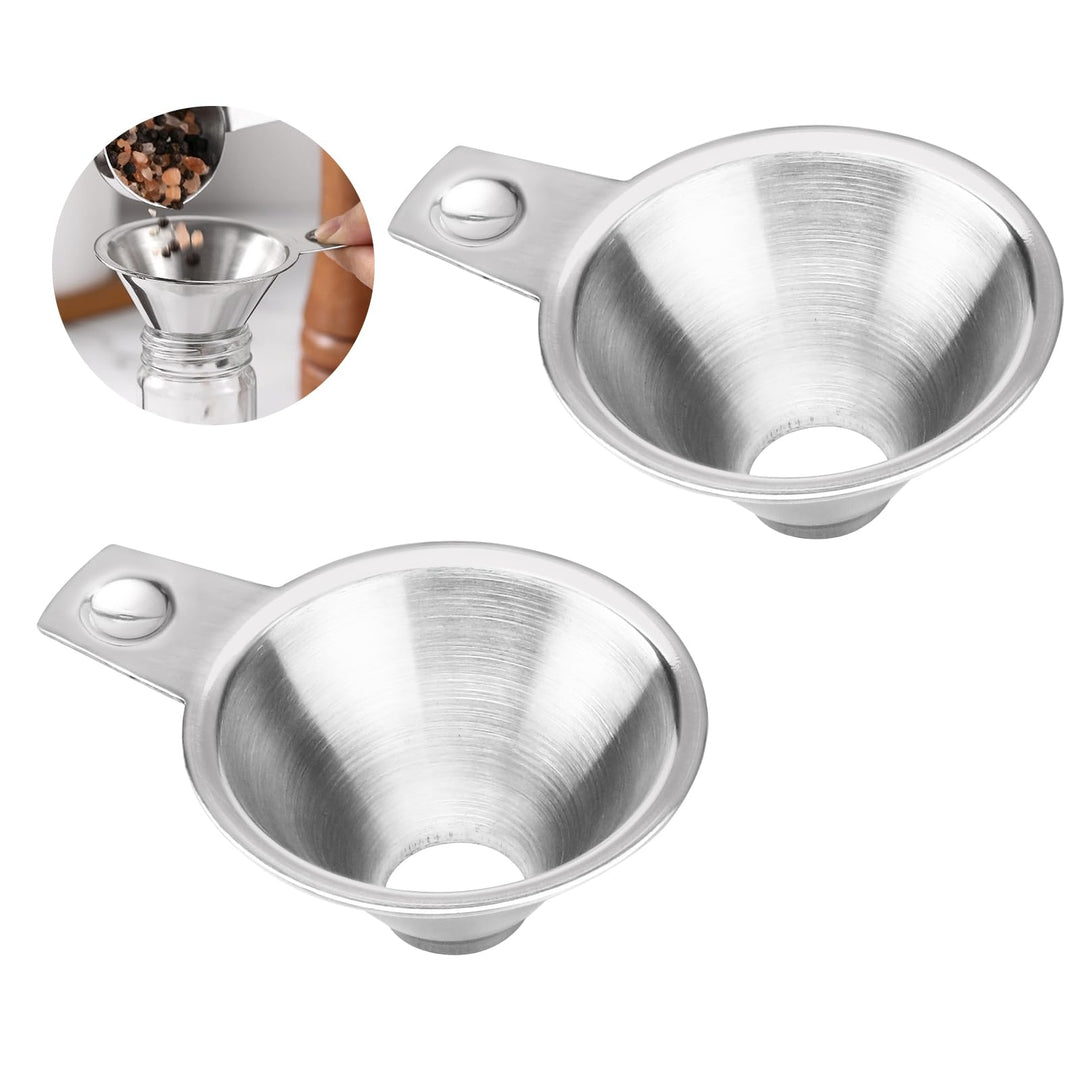 2 Stück Trichter Edelstahl Set, Marmeladentrichter mit Griff für Breite, zum Übertragen von Marmelad