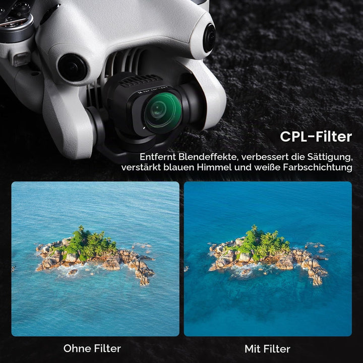 K&amp;F Concept Mini 4 Pro ND Filterset,Polfilter,6 Stück CPL, ND8, ND16, ND32, ND64, ND128 Filter Kompa