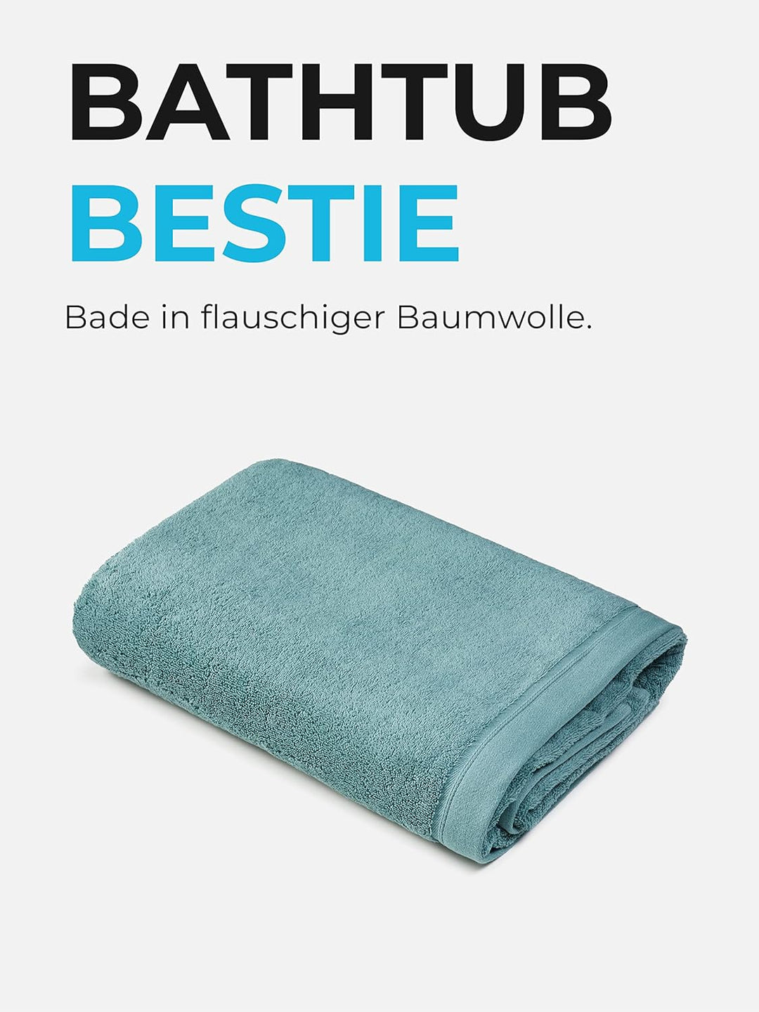 Sowel® Premium Badetuch 100x150 cm, Handtuch aus 100% Bio-Baumwolle, Hergestellt in Portugal, Celado