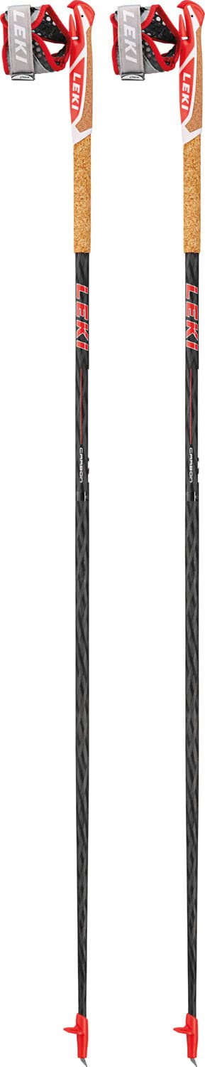 LEKI Vertical K Trailrunningstöcke Trailrunning-Stock 140 White-Neon Red, 140 White-Neon Red