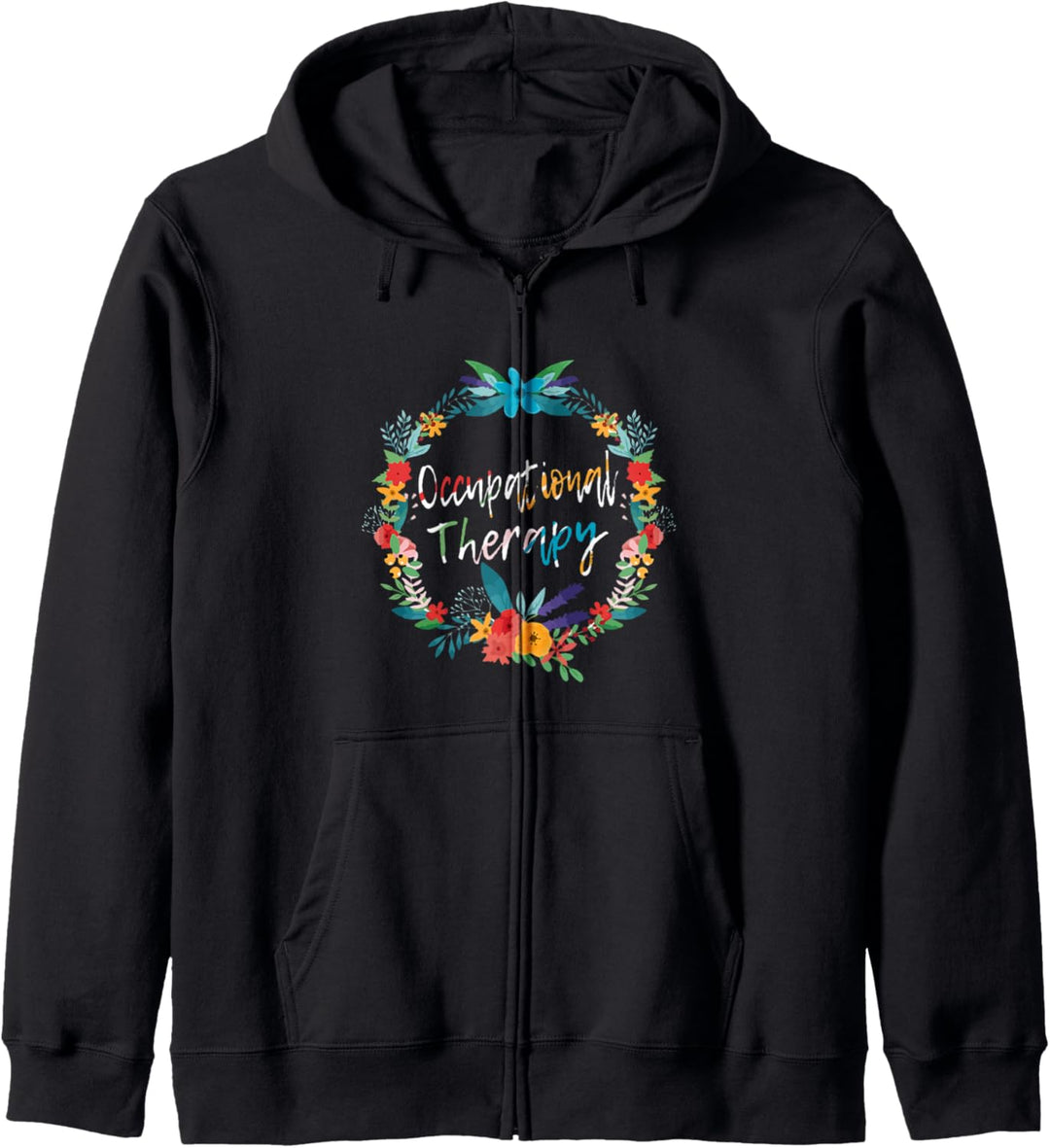 Occupational Therapy - OT Therapist Teacher Assistant Floral Kapuzenjacke
